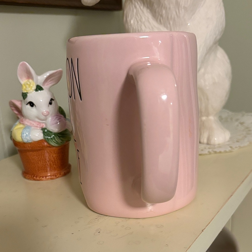 Rae Dunn Pink "Cotton Tail Cutie" Ceramic Mug NWOT - Picture 5 of 7